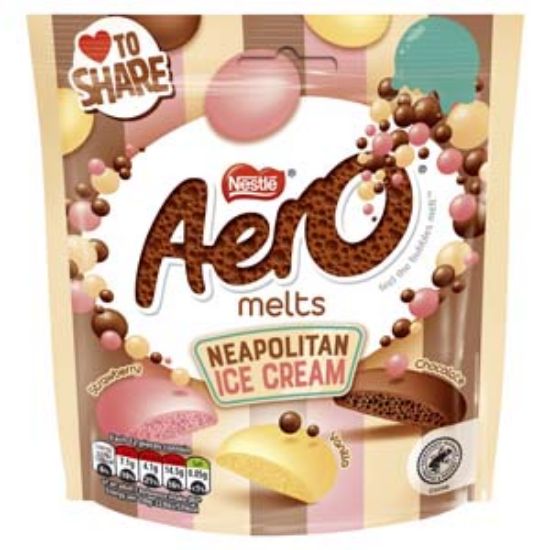 Picture of Pouch Aero Melts Neapolitan Ice Cream 86g x8